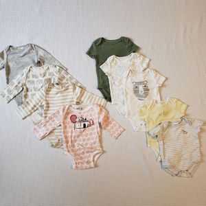 Baby Onesies Long Short Sleeved 3-6 Month BUNDLE